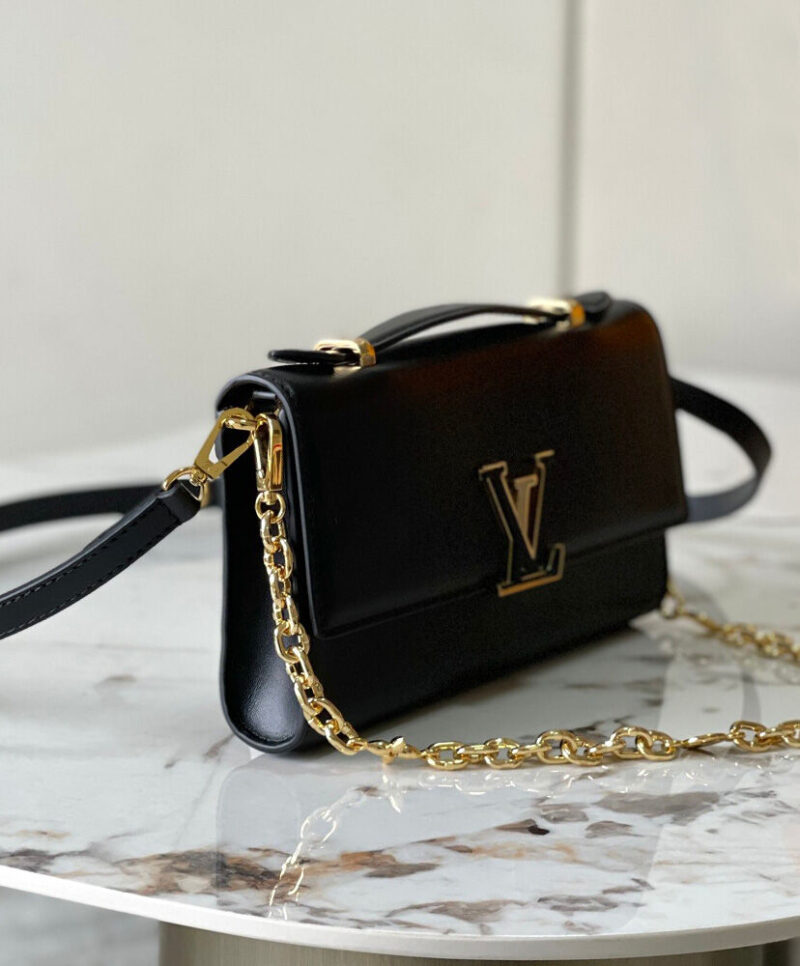 Louis Vuitton Wallet On Chain Capucines M12143 Black